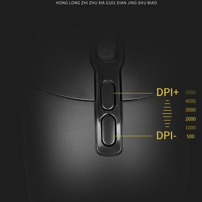 Pro Gaming Mouse – 5000 DPI & Ergonomic Grip