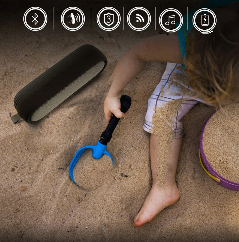 Outdoor Waterproof Bluetooth Speaker – Dual 5W Bass + 8H Battery (IP65)