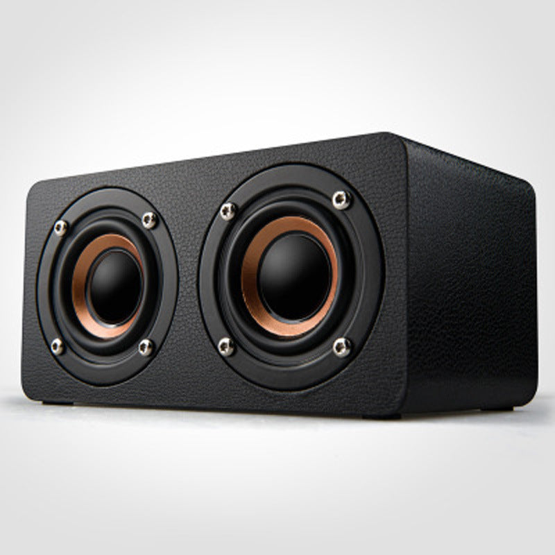 Wooden Bluetooth Speaker – Retro Design + 6W Stereo & Clock Function