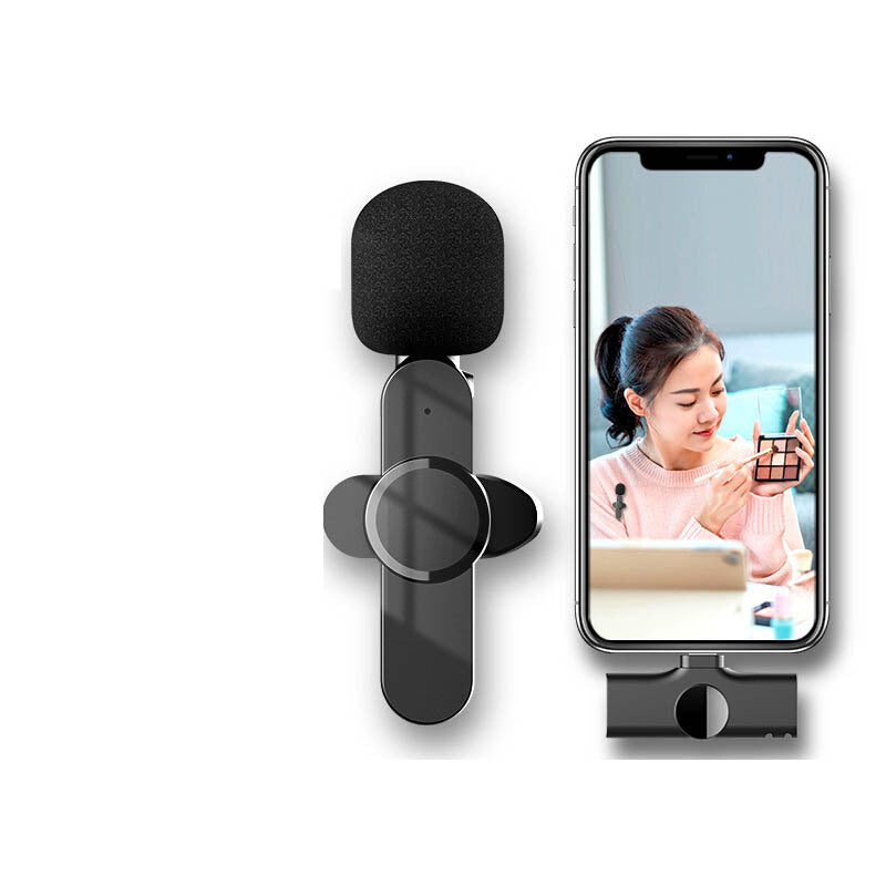 Wireless Clip-on Microphone – For iPhone & Type-C Devices