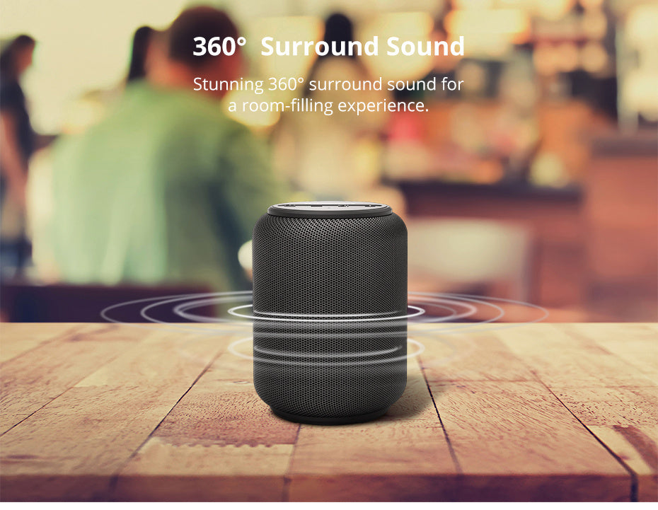 Waterproof Bluetooth Speaker – 15W Sound + 24H Battery (IPX6 Rated)