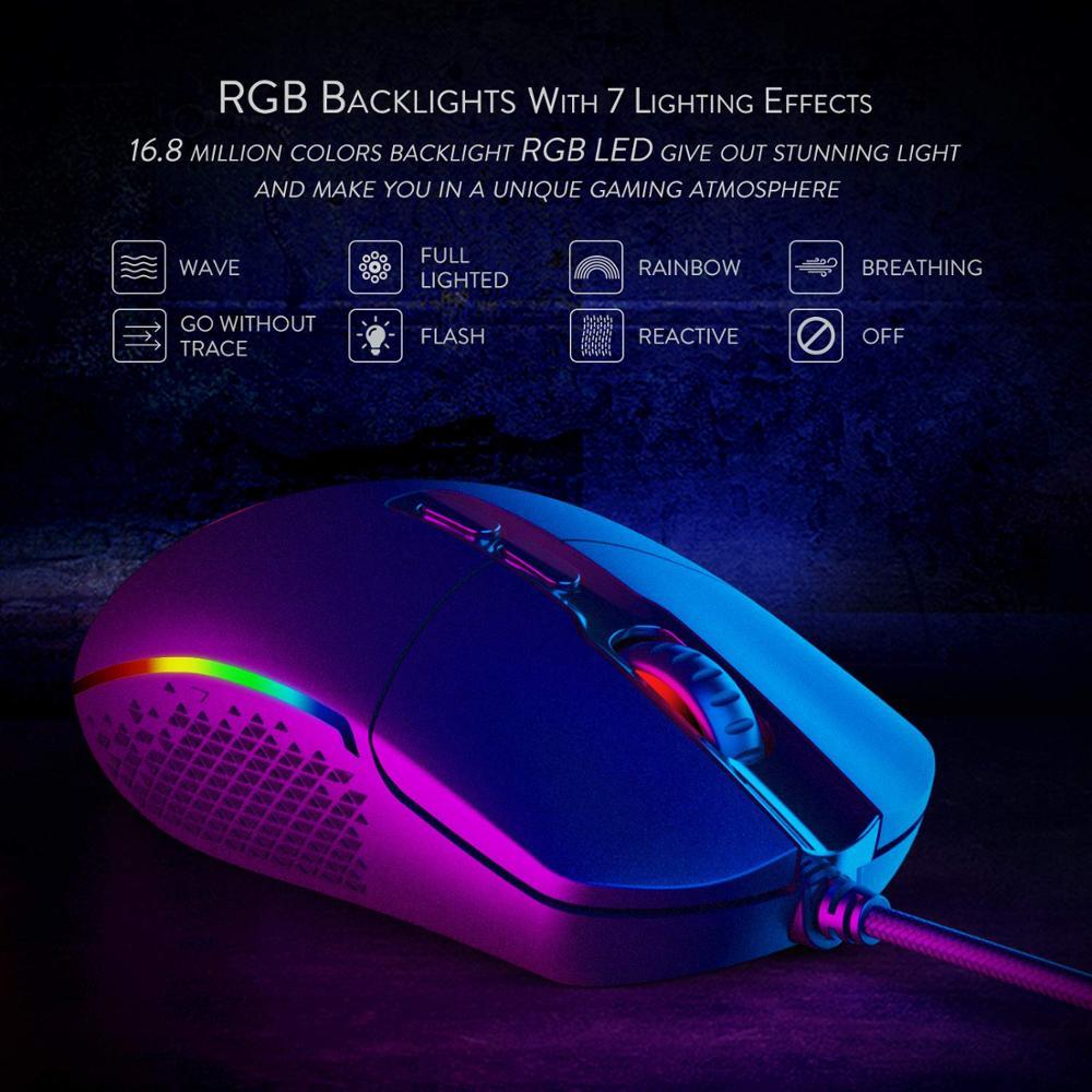 Pro Gaming Mouse – 5000 DPI & Ergonomic Grip
