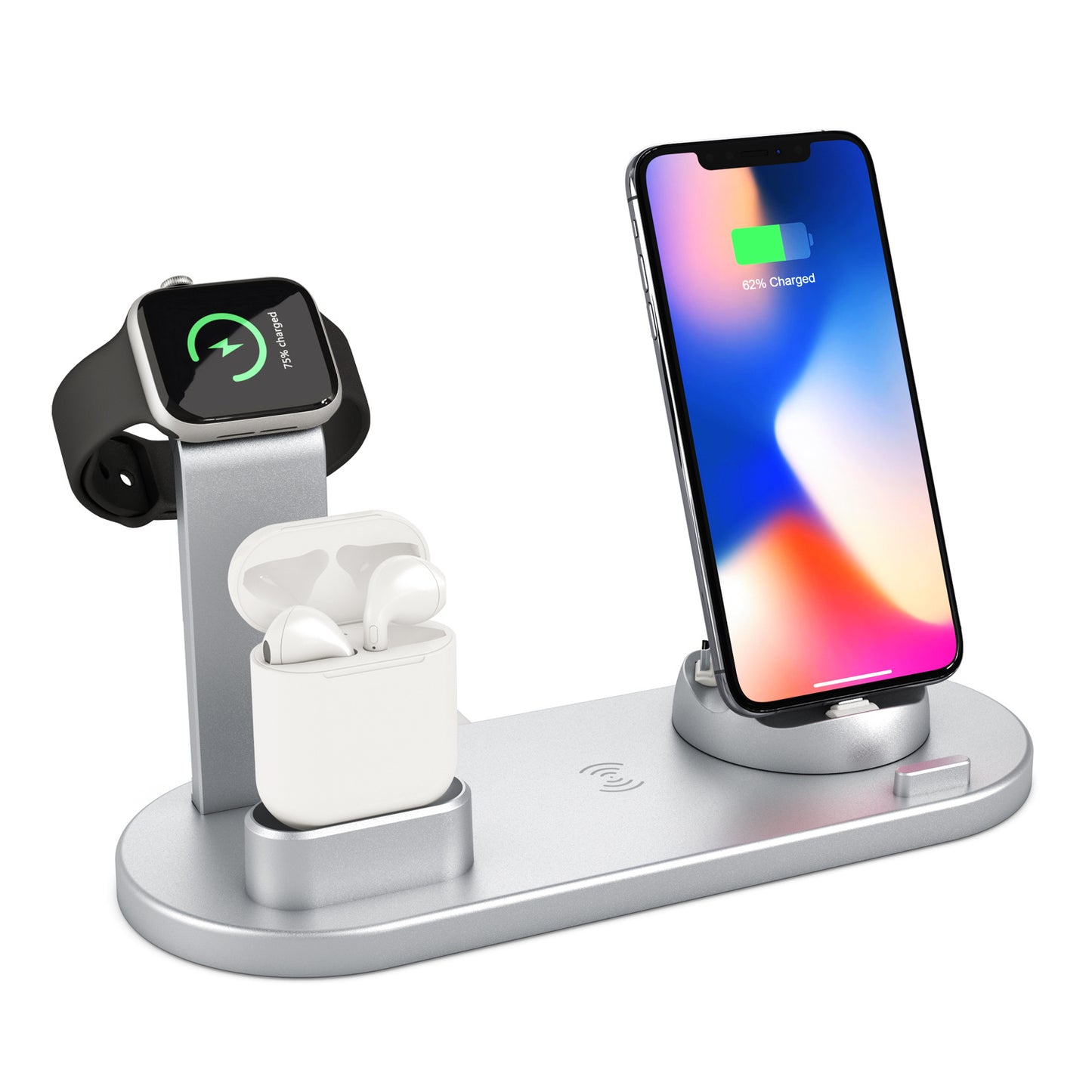 4-in-1 Charging Dock – Apple Watch + iPhone + AirPods