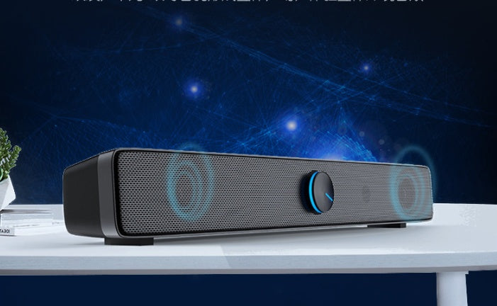 USB Desktop Speaker – Slim Design for Laptops & PCs (3.5mm Audio)