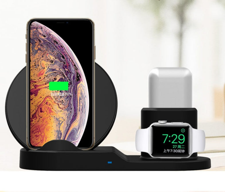 3-in-1 Wireless Charger – Phone, Watch & Earbuds