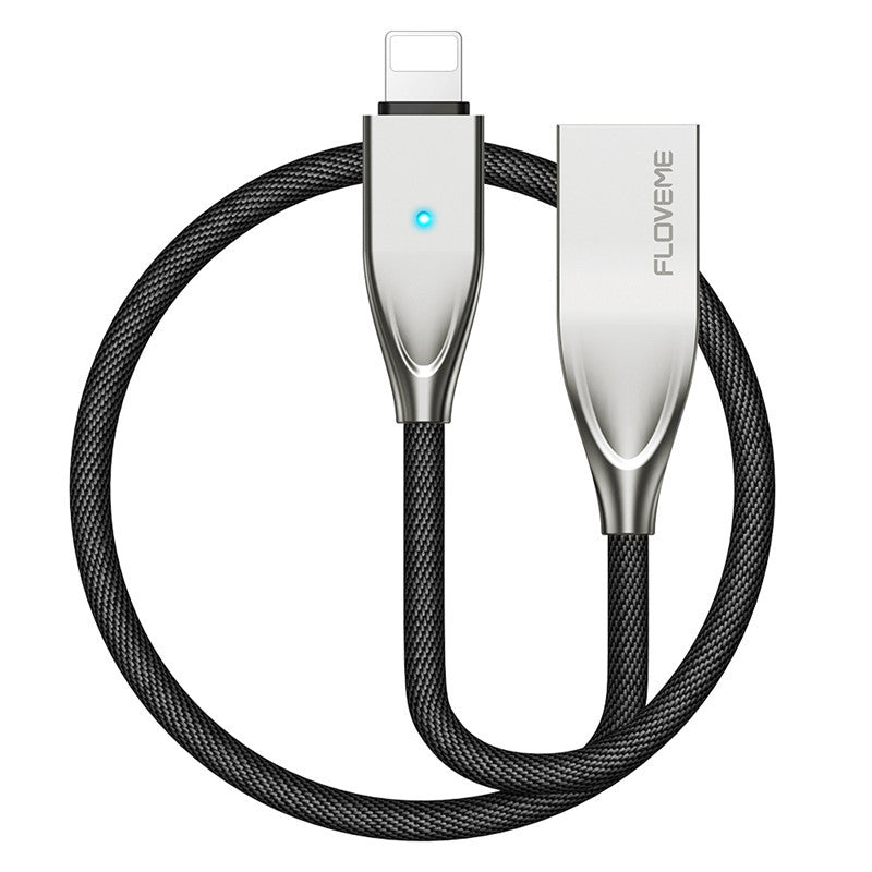 Zinc Alloy Charging Cable – Durable + Tangle-Free