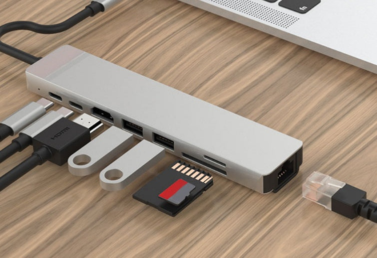 8-in-1 USB-C Dock – Ultra Slim Expansion Hub