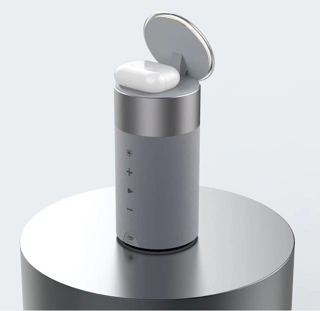 3-in-1 Wireless Charger, Bluetooth Speaker & Touch Lamp – Home & Office Essential
