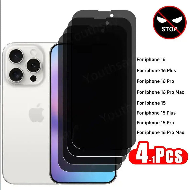Anti-Spy Tempered Glass for iPhone – Privacy Guard
