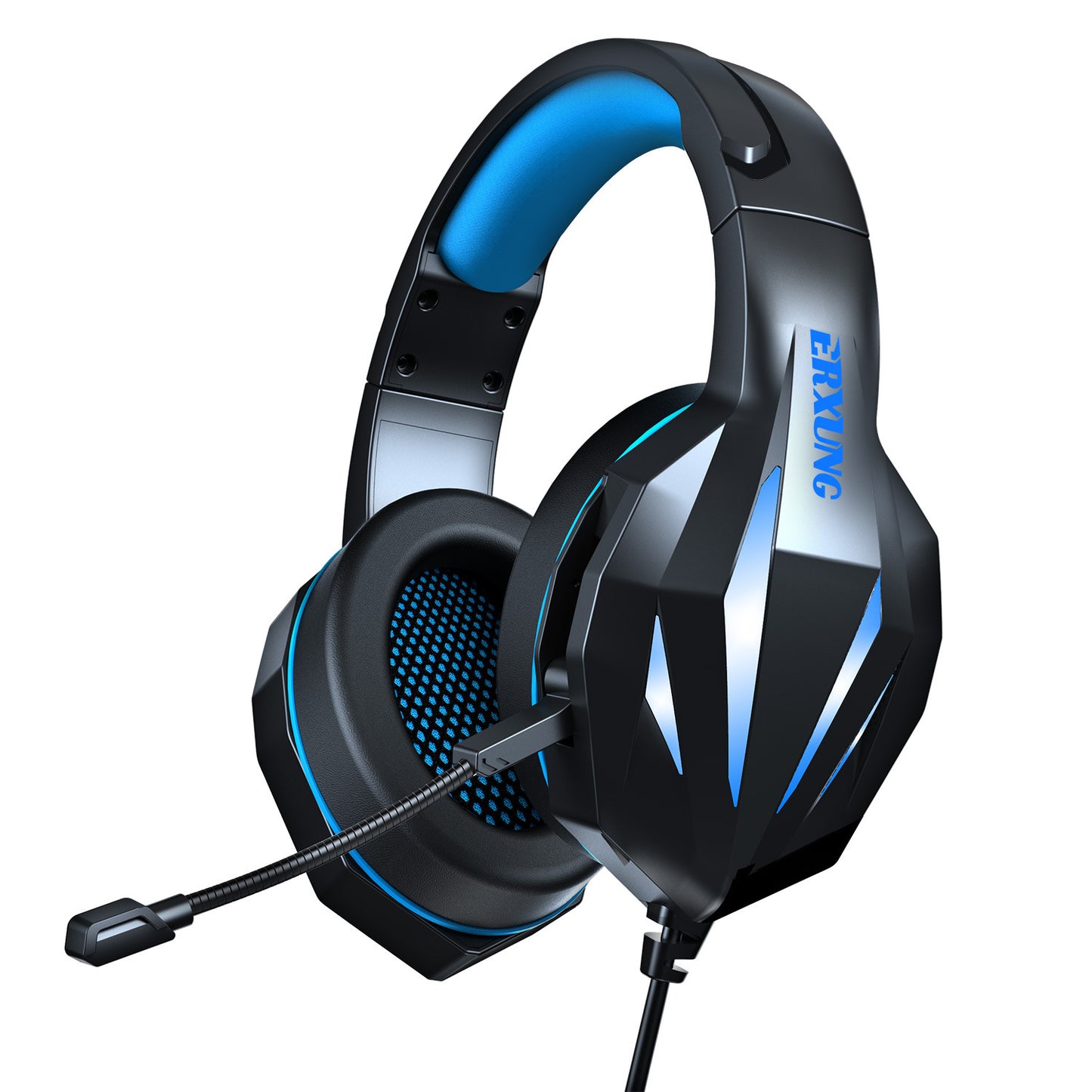 RGB Wired Gaming Headset with Mic – 3.5mm Universal + Noise Isolation