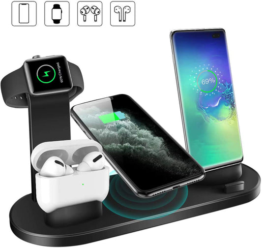4-in-1 Charging Dock – Apple Watch + iPhone + AirPods